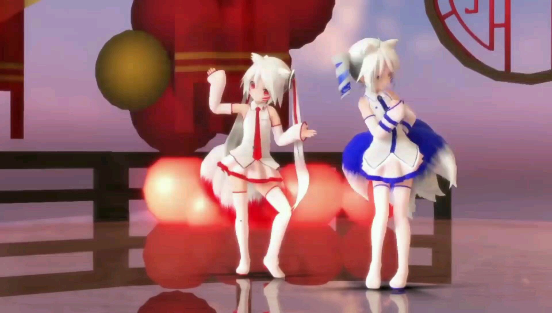 【激萌MMD】小MIKU&小TETO激萌宅舞《非人哉》九尾三妈式
